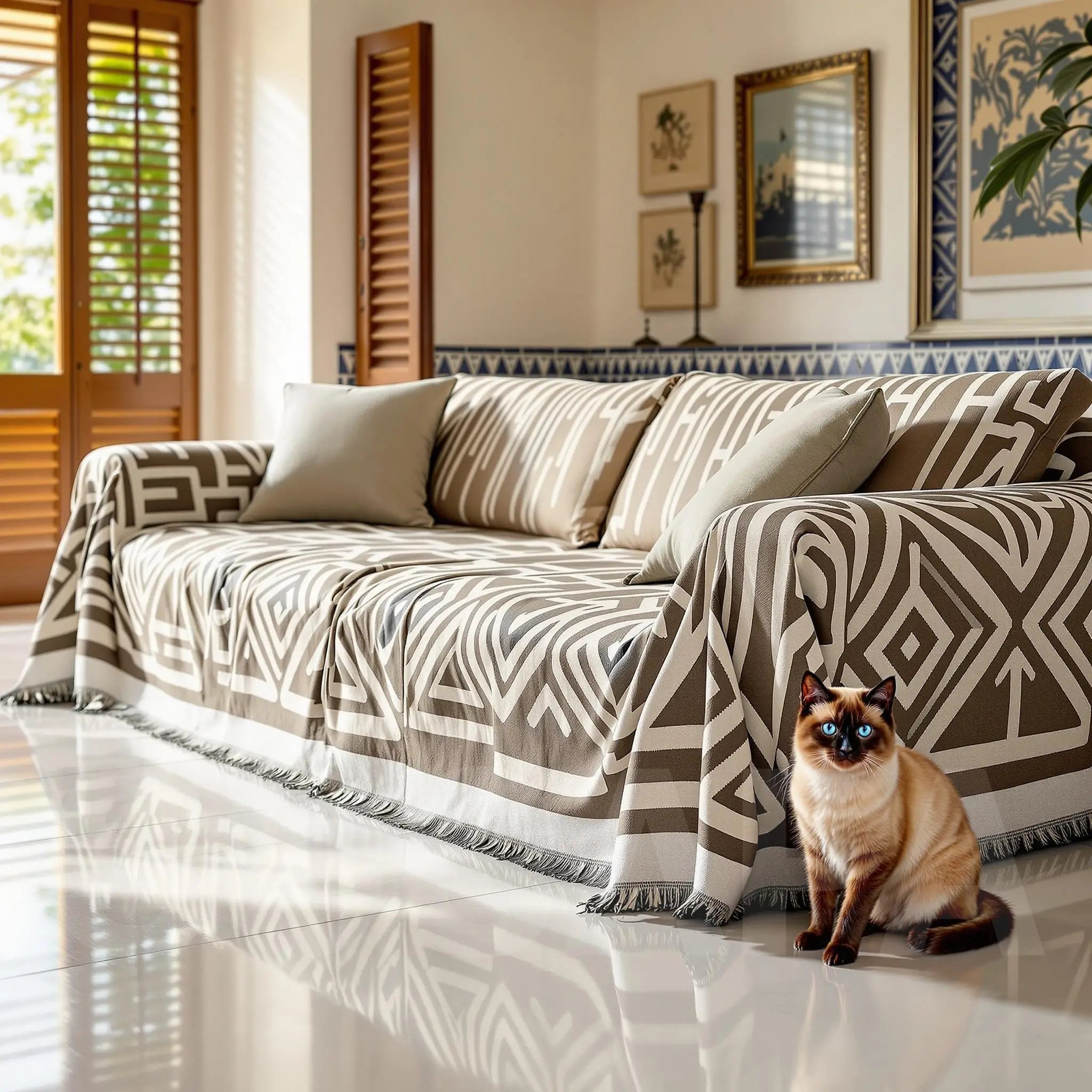 Capa Sofá PetSafe™ – Proteção Contra Pelos, Odores e Arranhões