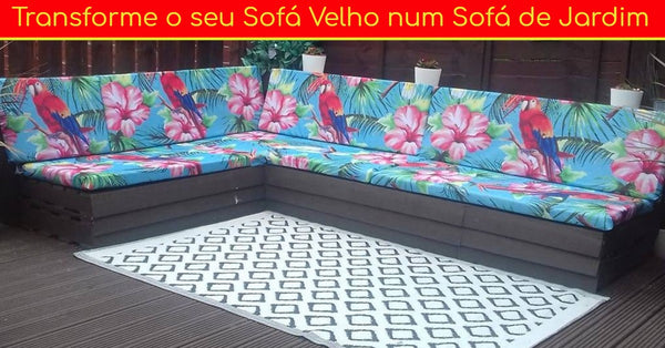 Avó faz capas para sofás de jardim com cortinas de chuveiro de 10€ do Lidl e sem costura