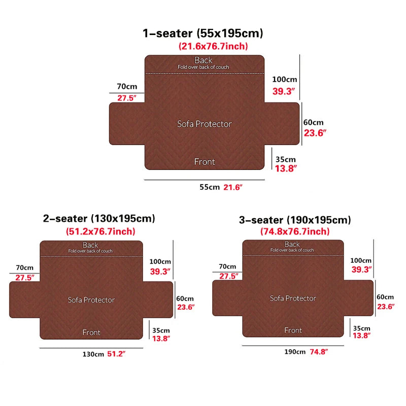 Capa Sofá ComfortShield: Proteção Acolchoada e Estilo Superior